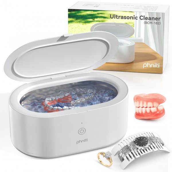 Ultrasonic Jewelry Cleaner, Phniti 20OZ Retainer C...